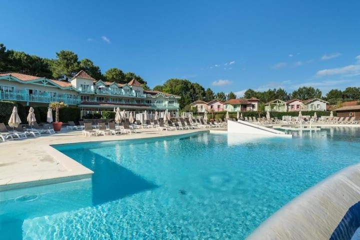 Maison Sur Golf Avec Piscine Chauffee A Lacanau Ocean المظهر الخارجي الصورة