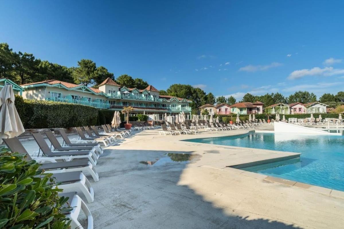 Maison Sur Golf Avec Piscine Chauffee A Lacanau Ocean المظهر الخارجي الصورة